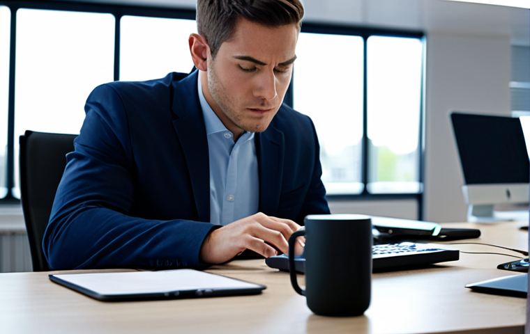 A professional individual, fully clothed in modest business attire, demonstrating intense focus at a clean, well-organized modern office desk. A digital screen on the desk displays a productivity timer or a minimalist work interface. The smartphone is positioned out of immediate reach, signifying an absence of digital distraction. The background is a tastefully blurred, professional office environment with soft, ambient lighting. The overall scene conveys concentration, efficiency, and deep work. safe for work, appropriate content, fully clothed, perfect anatomy, correct proportions, natural pose, well-formed hands, proper finger count, natural body proportions, professional dress, high-quality, professional photography, family-friendly.