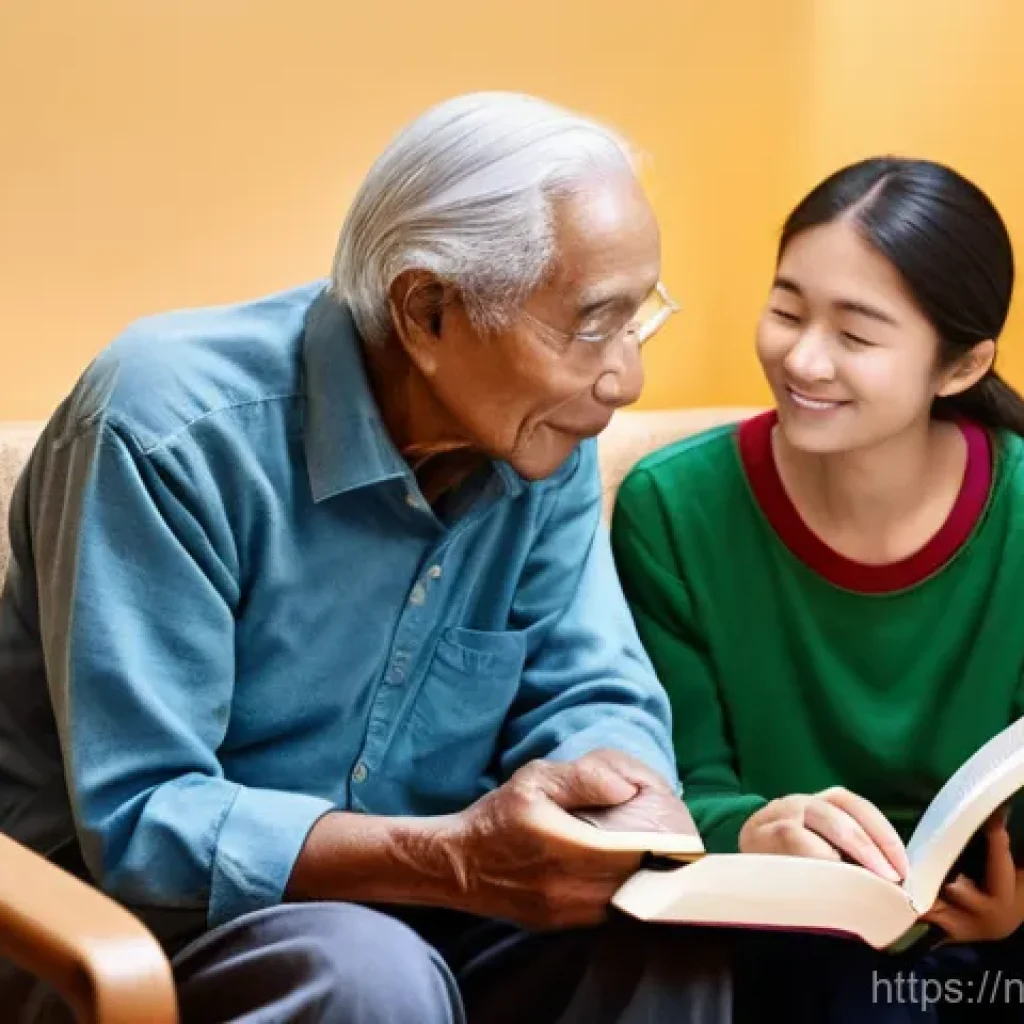 집중력 증진을 위한 자원봉사 활동 - **Prompt:** A heartwarming scene in a cozy, well-lit community center. An adult female volunteer, dr...