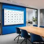 Home 19 집중력 향상을 위한 리더십 기술 - A professional Dutch office setting with a diverse team of people collaborating around a large table...